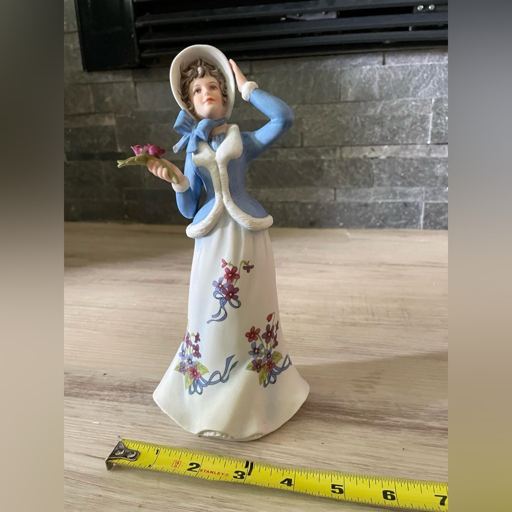 Vintage Lady of February Figurine